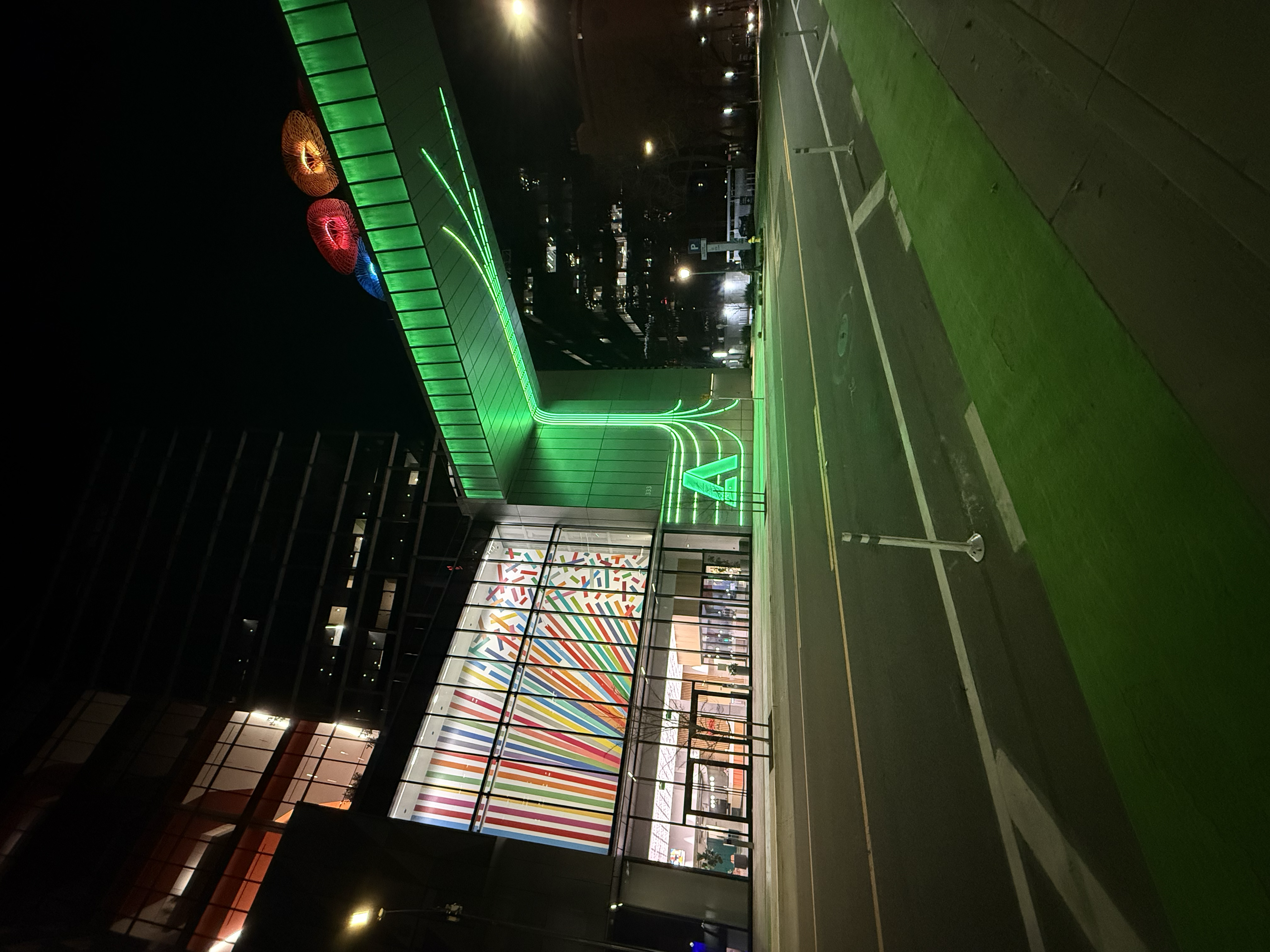 Neon Night Facade